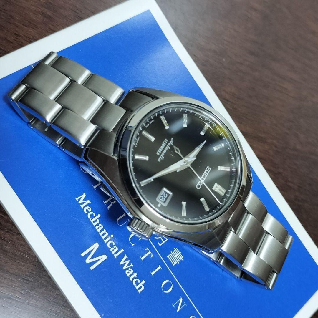 セイコー 自動巻 SARB033 メカニカル メンズ ブラックダイヤル デイト