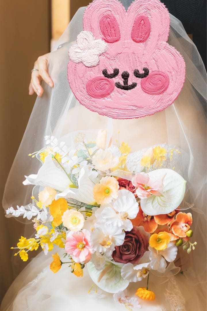 とうふ:ウェディングブーケ　アーティフィシャルフラワー