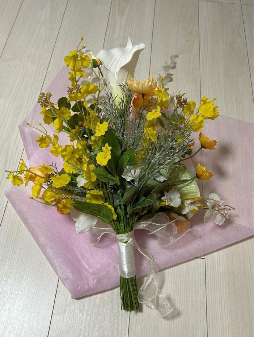 とうふ:ウェディングブーケ　アーティフィシャルフラワー