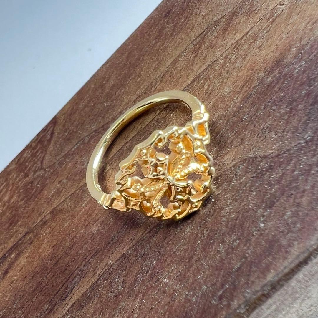 アガット　レース　ピンキーリング