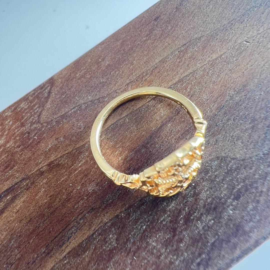 アガット　レース　ピンキーリング