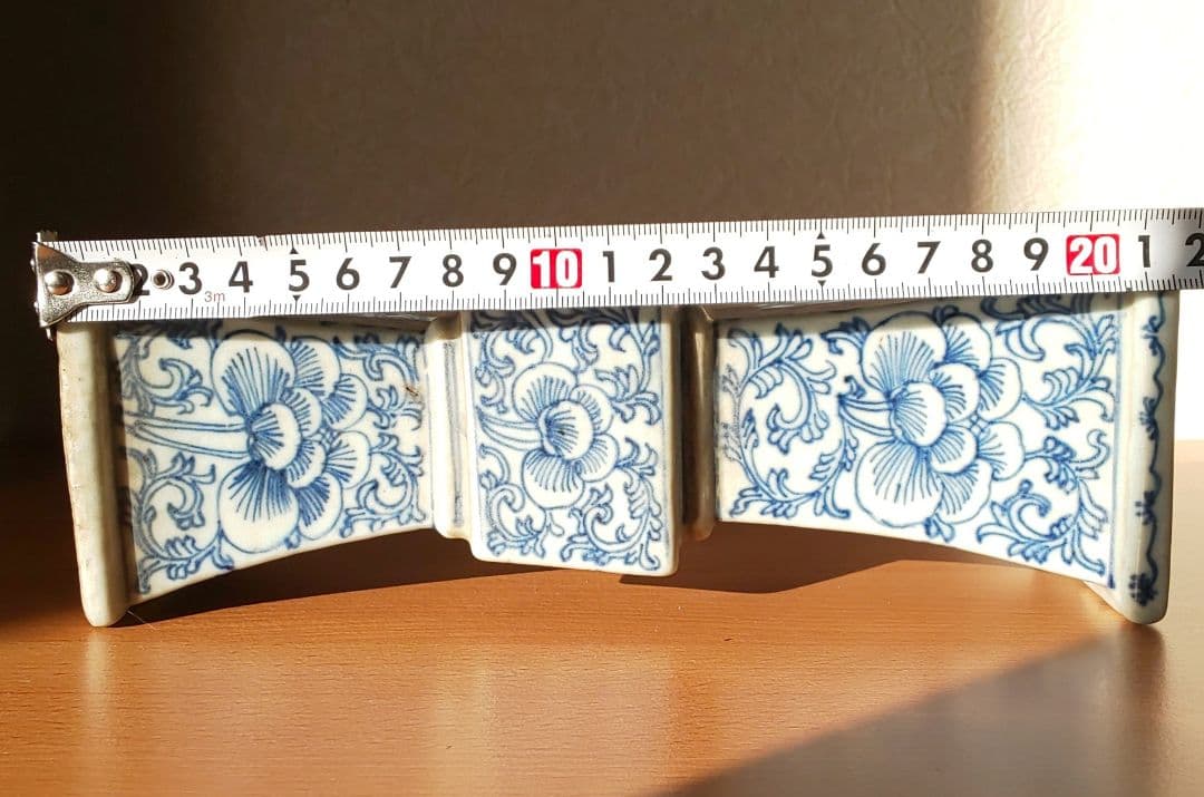 中国美術 清朝期 清代青花纏枝蓮紋花觚 染付蓮紋瓶 唐物