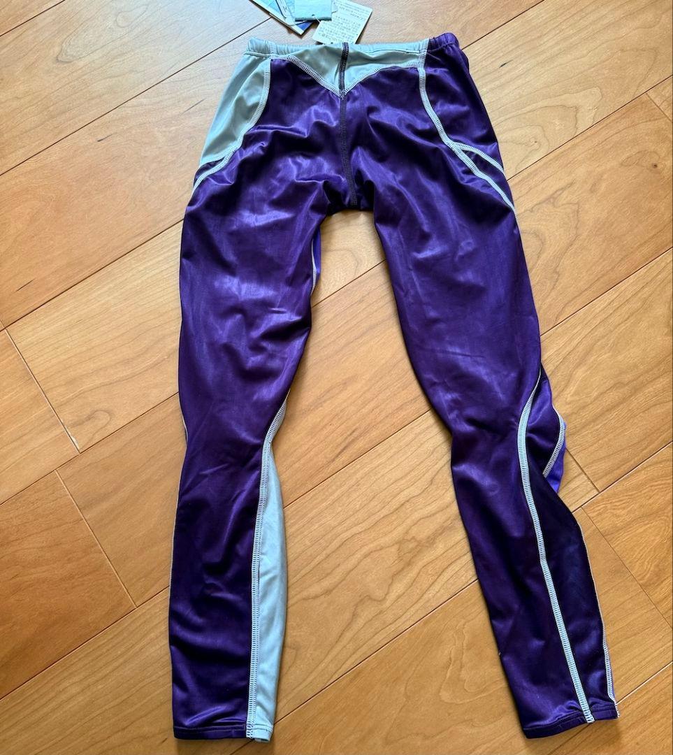 【新品激レア】明治大学　アクセルスーツ　ウォータージーン　ロングスパッツ 競パン