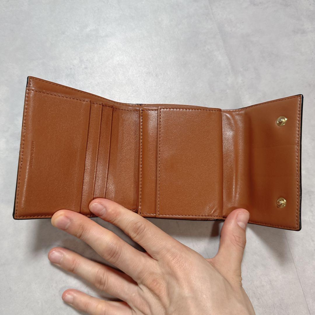 CELINE セリーヌ マカダム ３つ折り財布 ブラウン 総柄 ウォレット