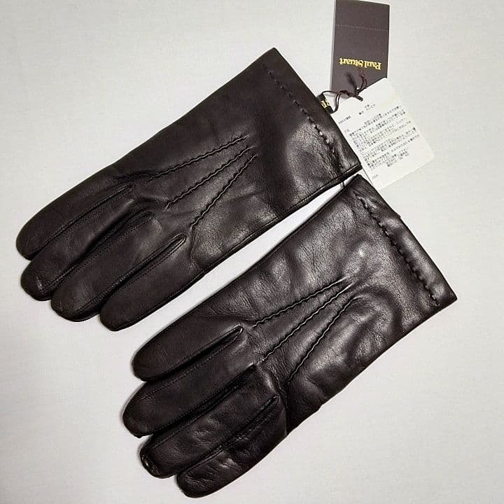 Paul Stuart(ポールスチュアート)　ラムレザー×カシミヤ　手袋　メンズ