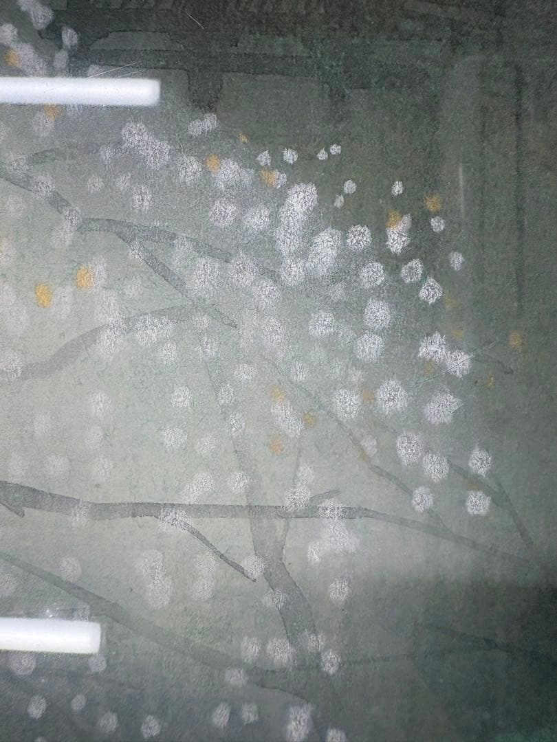 「醍醐の桜」　佐藤隆良　絵画　日本画　風景画　額装　共シール　箱袋有り