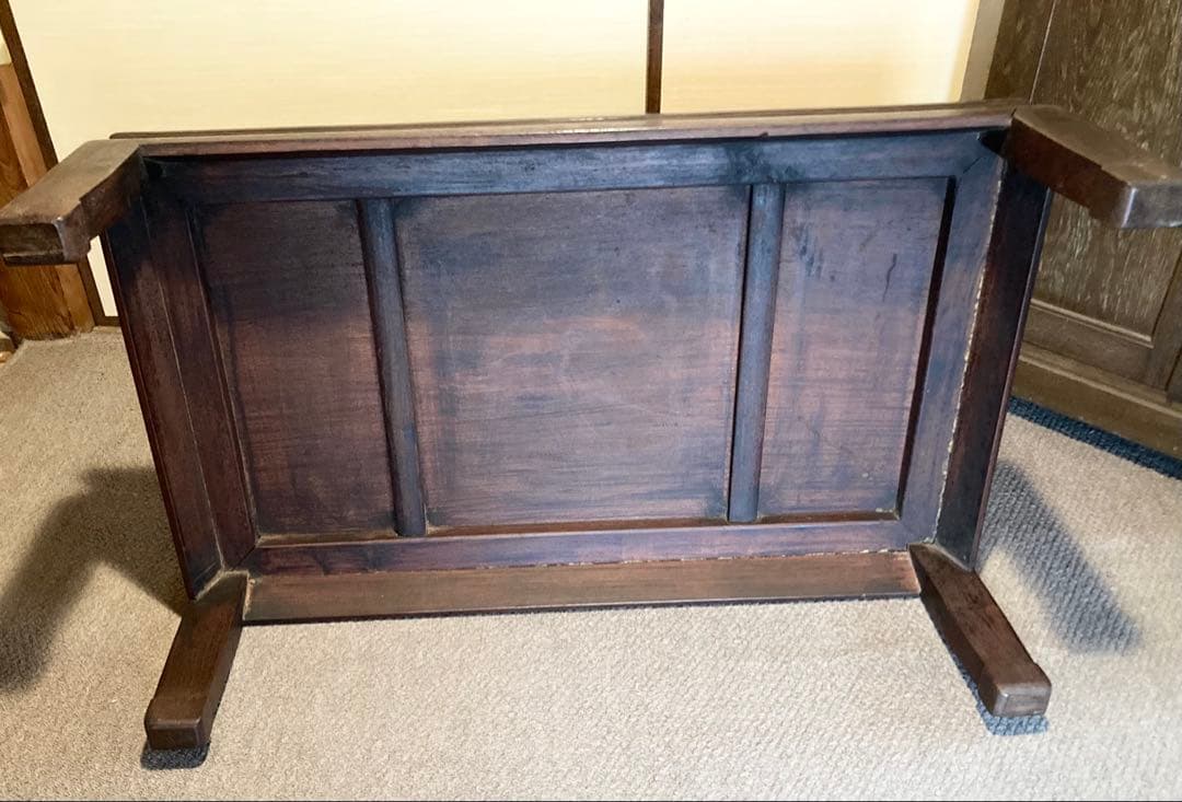 アンティーク家具・紫檀 唐木 ローテーブル