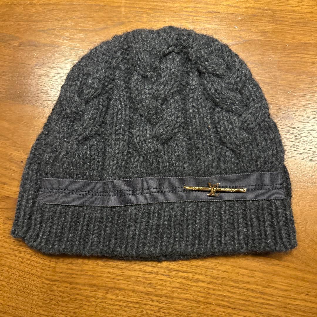 LOUIS VUITTON ニット帽 グレー