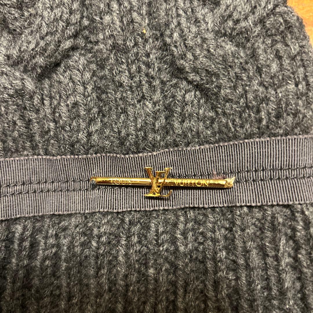 LOUIS VUITTON ニット帽 グレー