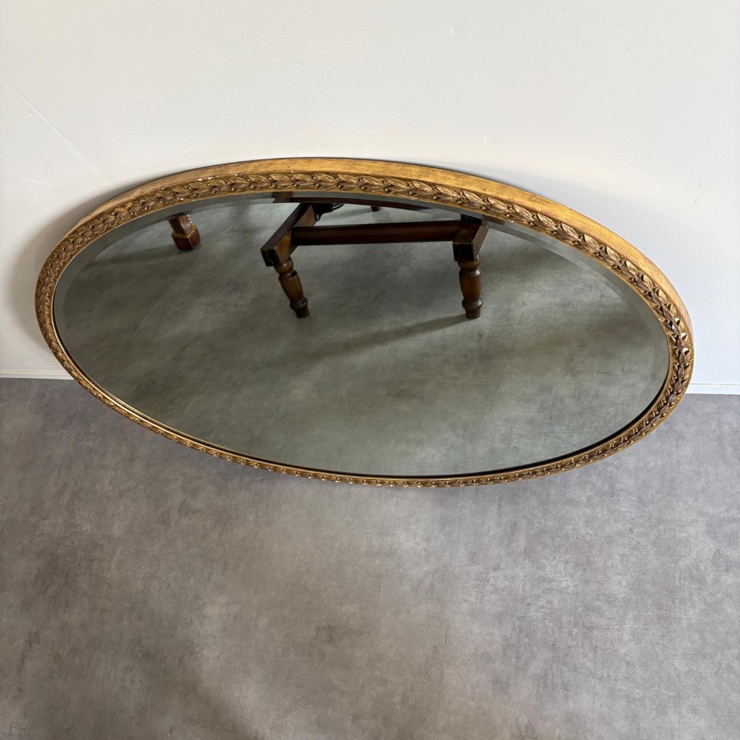 英国 　アンティーク 　ウォール 　ミラー 　楕円型