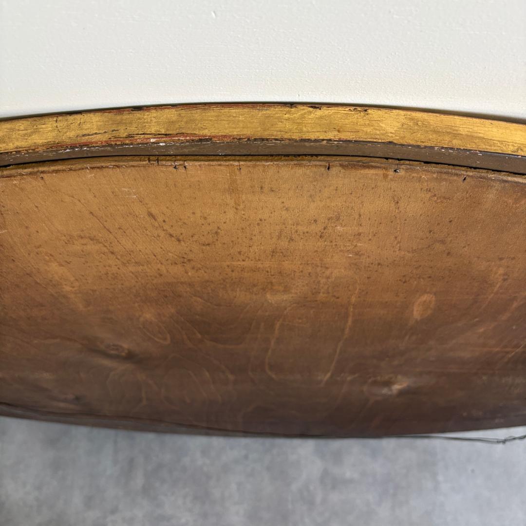 英国 　アンティーク 　ウォール 　ミラー 　楕円型