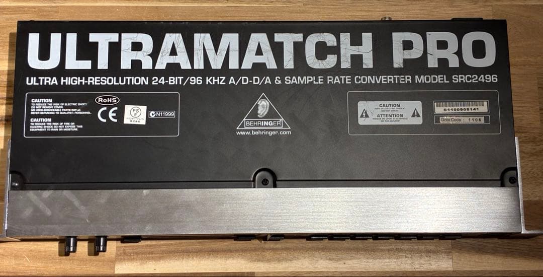 配信機器・PA機器・レコーディング機器 BEHRINGER SRC2496 Ultramatch Pro
