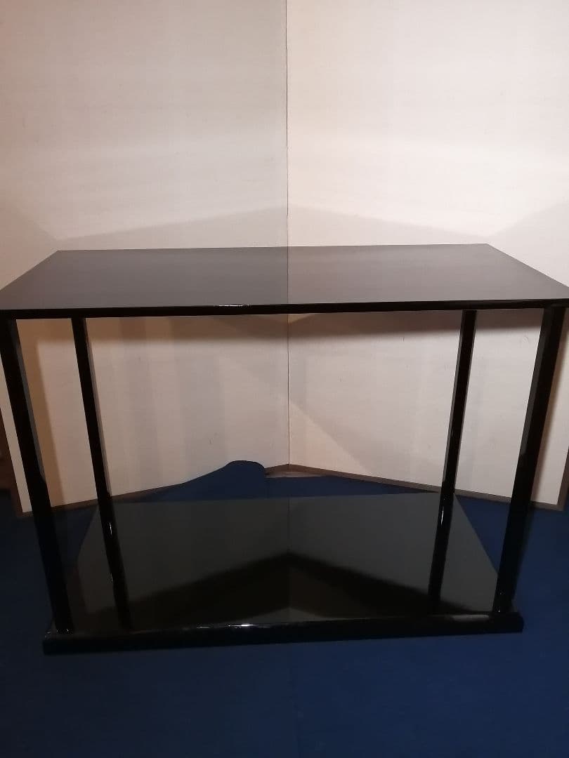 【茶道具】黒台子　真塗黒真台子　裏千家　淡々斎箱・直判　塗師長遊斎作　台子32