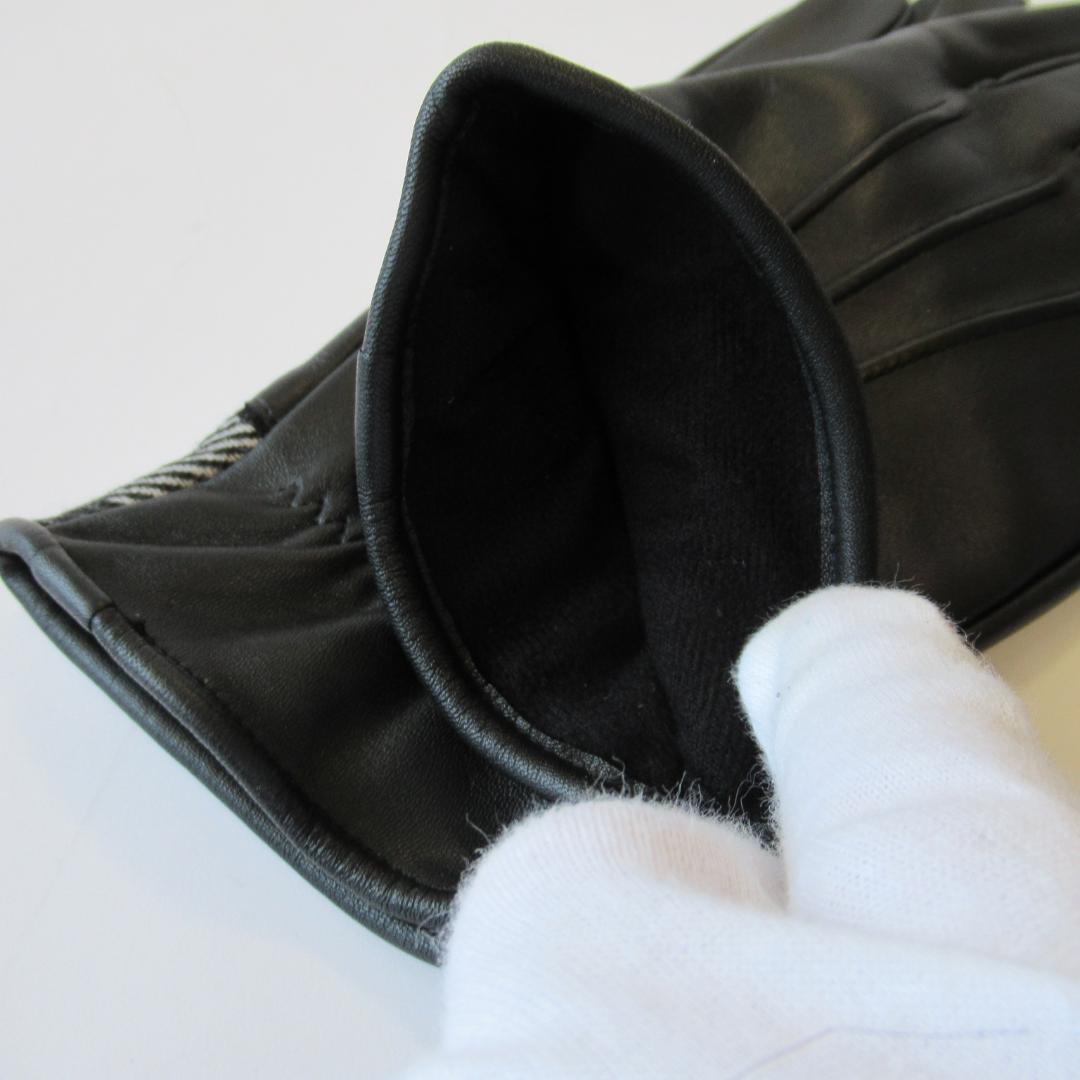 ブラックレーベルクレストブリッジ新品ブラック パーシャル グローブ / 手袋