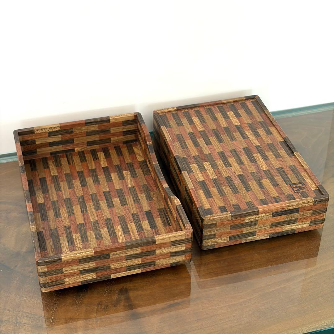 伝統工芸 寄木細工　箱 / ボックス 総無垢