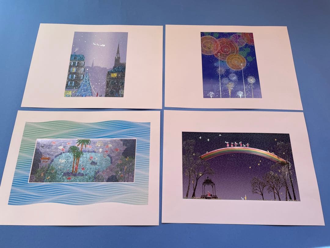 箔押し　カレンダー　12ヶ月　絵柄　48点