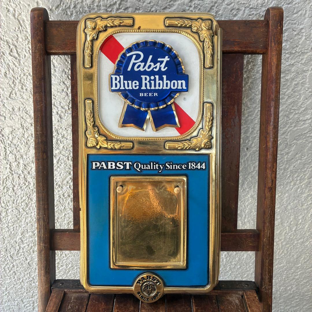 70s〜Pabst blue ribbonアメリカアンティークUSA看板Beer
