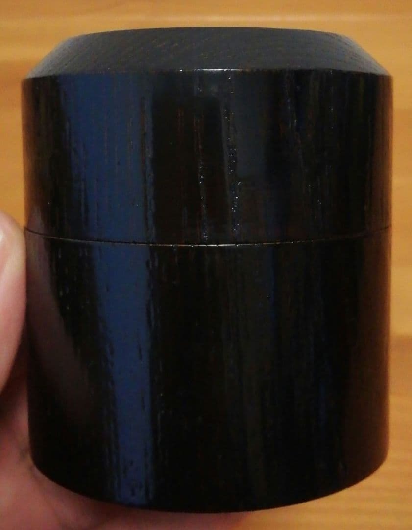 宗楽書付　倣汲好　面取　中次　棗　共箱　茶道具