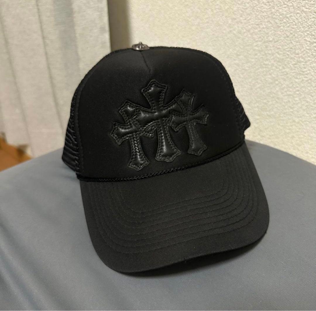 正規品 クロムハーツ　セメトリークロスパッチトラッカーキャップ