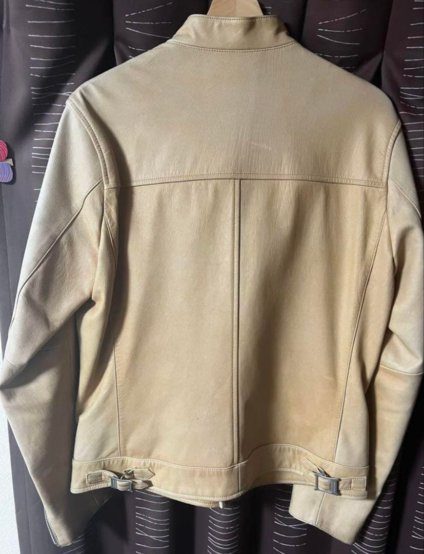 バーバリー　ブラックレーベル　革ジャン　ライダース　サイズL