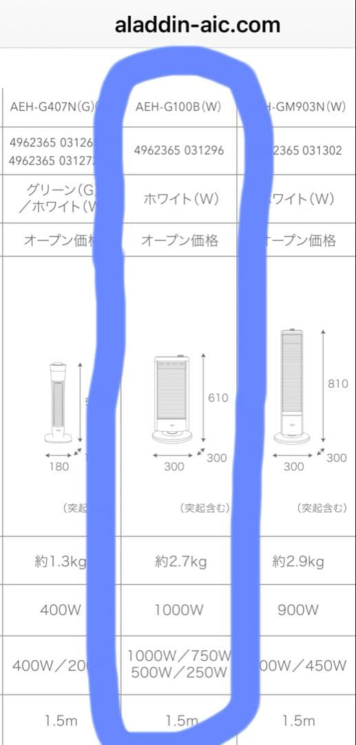アラジン 遠赤グラファイトヒーター Aladdin 電気ヒーター