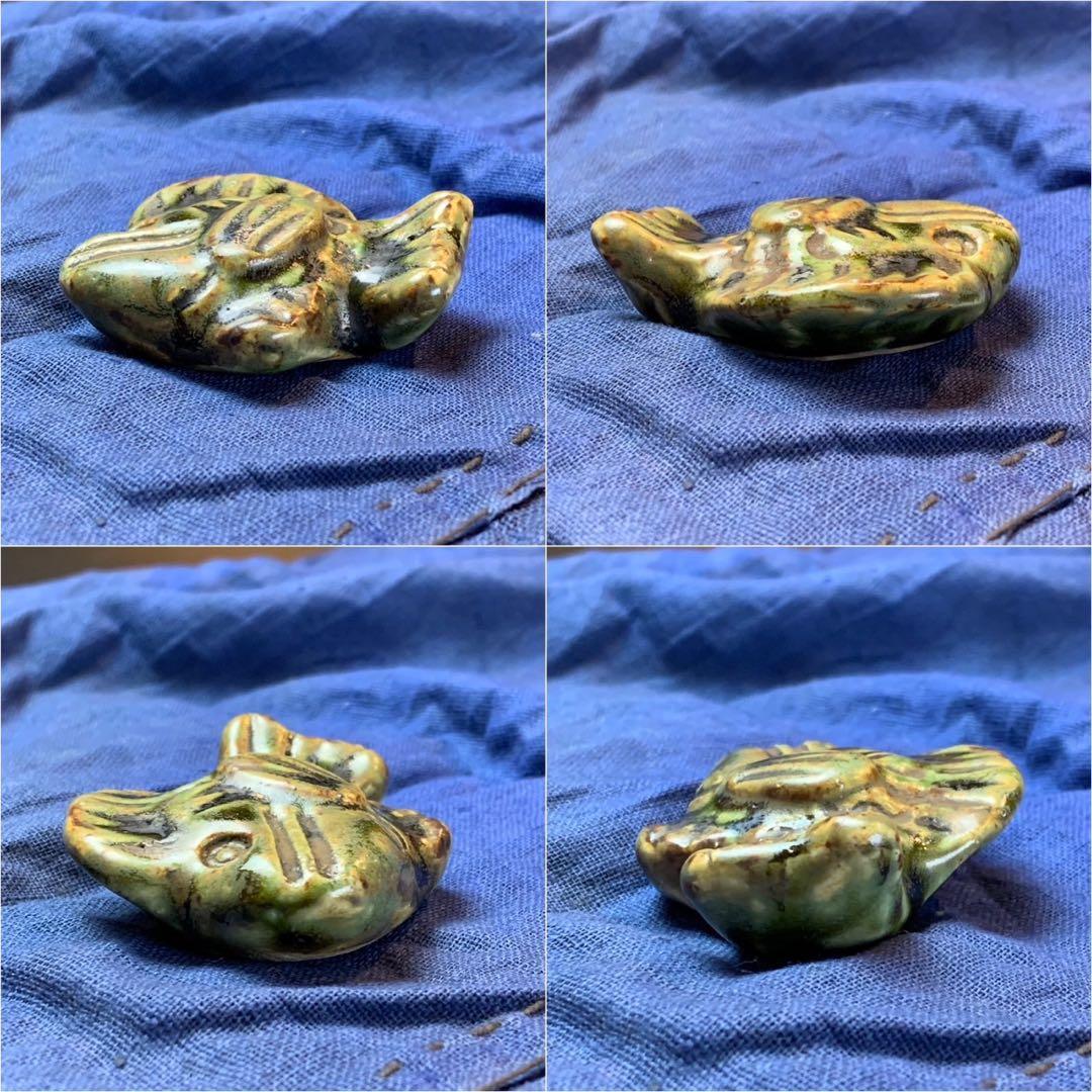 shuiyemikioです。魚　織部焼　箸置