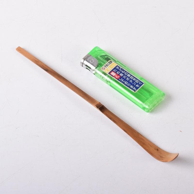 茶道具　淡完下削　茶杓　銘「若草」　三玄院　長谷川寛州書付　共筒共箱　V7303