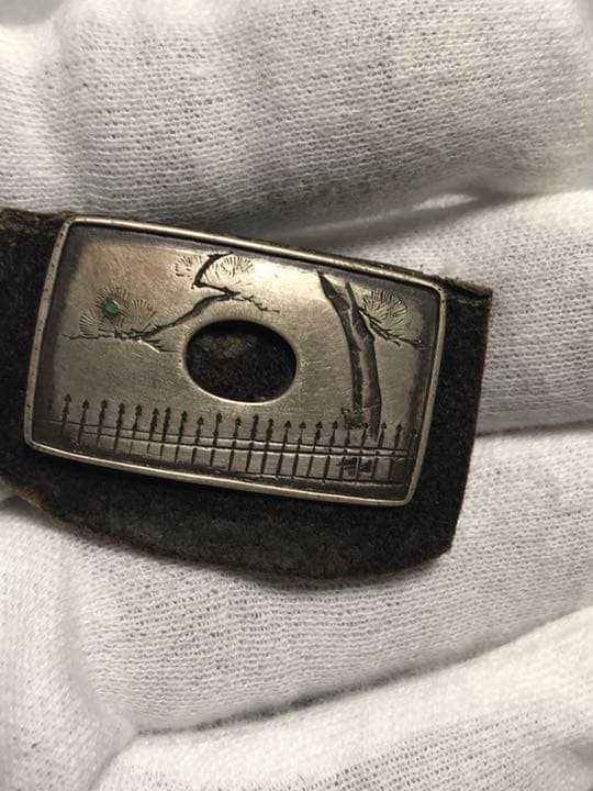 ネズミ&大黒さん 銀飾り　ジャンク　古物