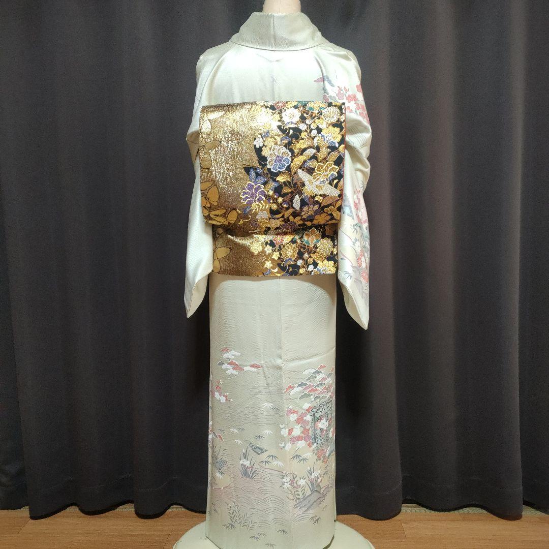 最終価格 訪問着フルセット 1つ紋 重ね衿付き