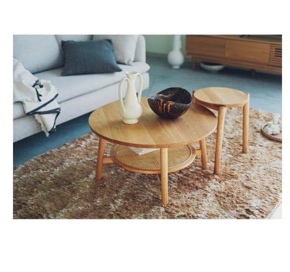 unico SOLK ローテーブル Φ760 机 円形 ウッド ウニコ