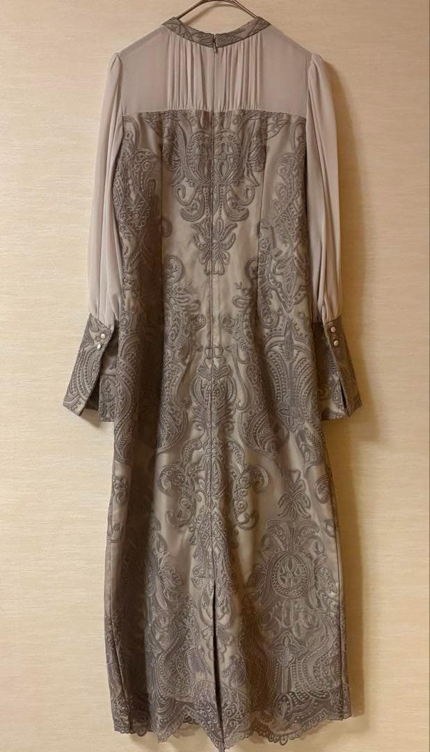 ANDRESD アンドレスド damask gather dress S