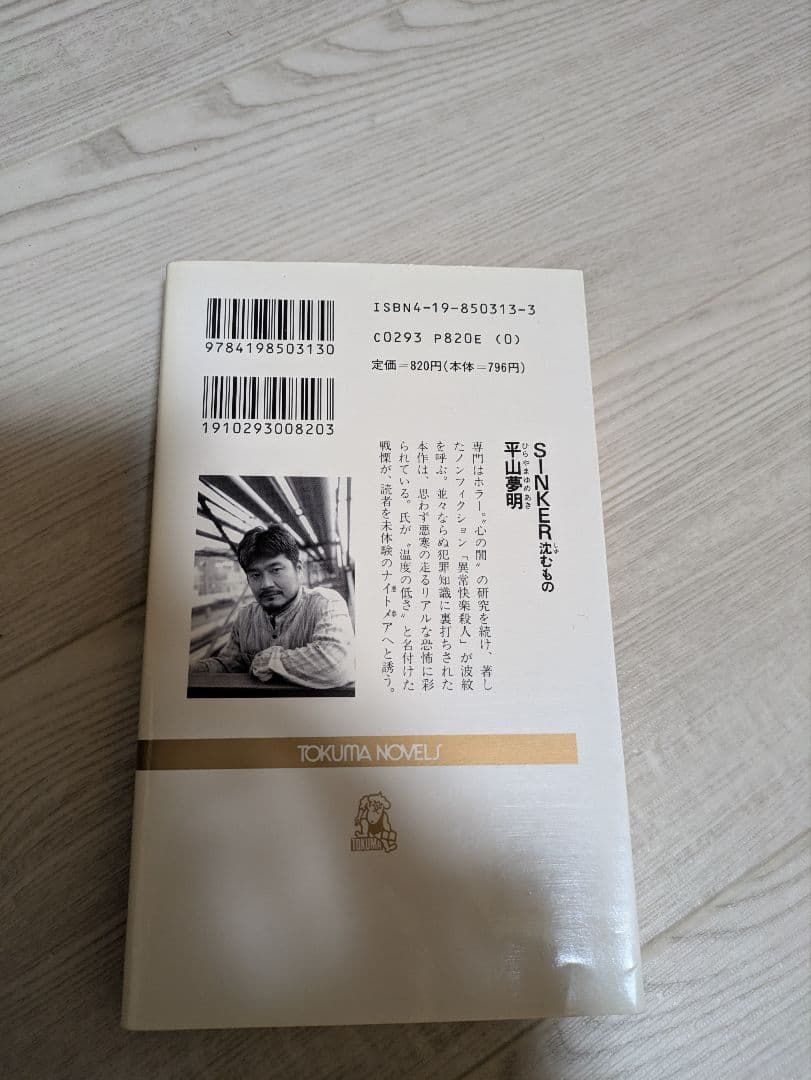 絶版 sinker 沈むもの 平山夢明 シンカー 希少 ホラー小説