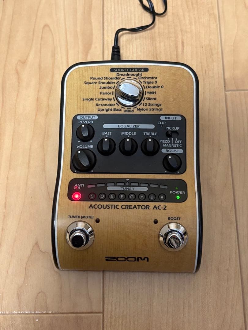 Zoom AC-2 アダプタ付Acoustic Creatoアコギ用