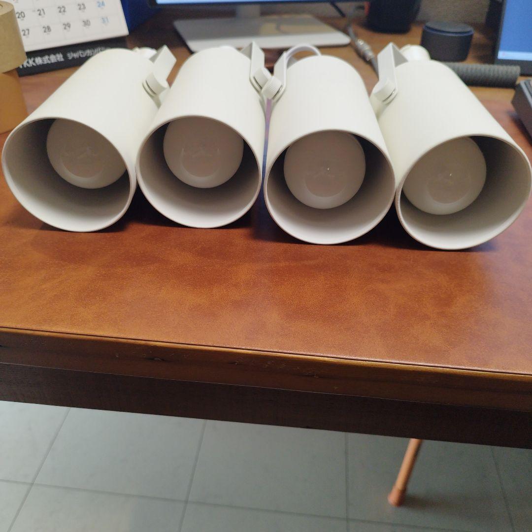 無印　システムライト本体＆LEDスポットライト4個（電球つき）