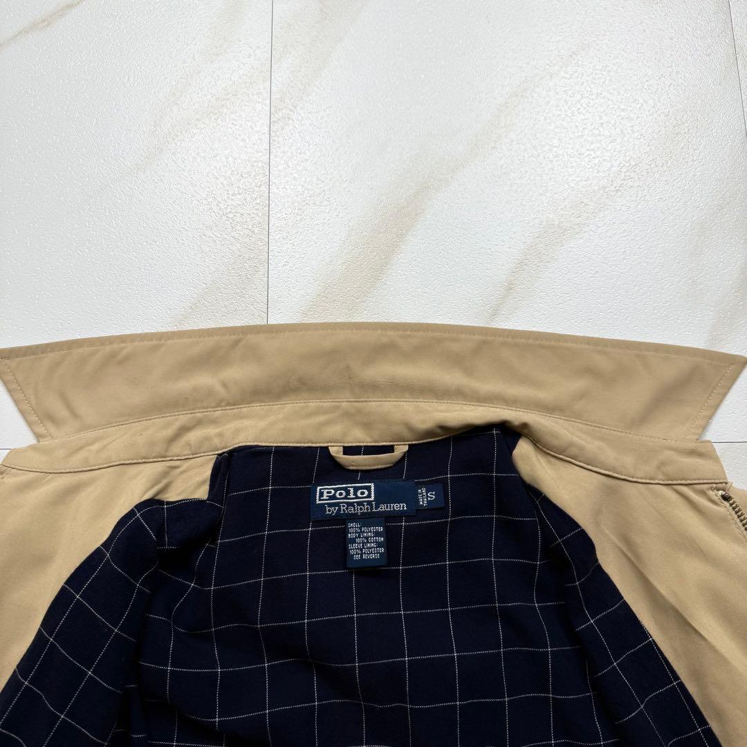 ポロ ラルフローレン スイングトップ 黒ポニー刺繍 ベージュ S
