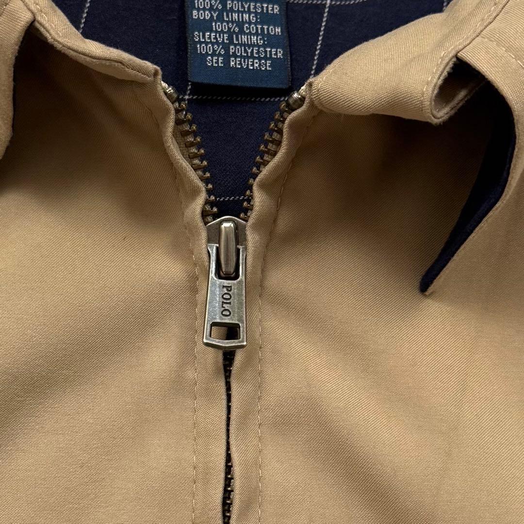 ポロ ラルフローレン スイングトップ 黒ポニー刺繍 ベージュ S