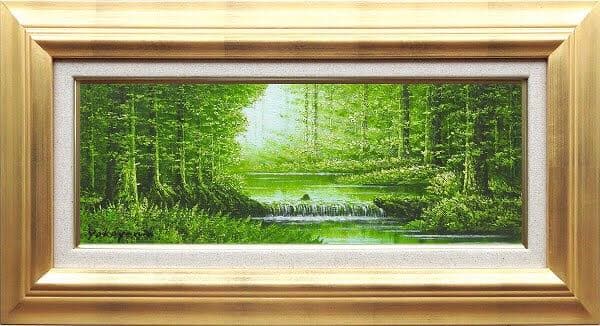 横山守　『陽光（WSM号） 』油彩画