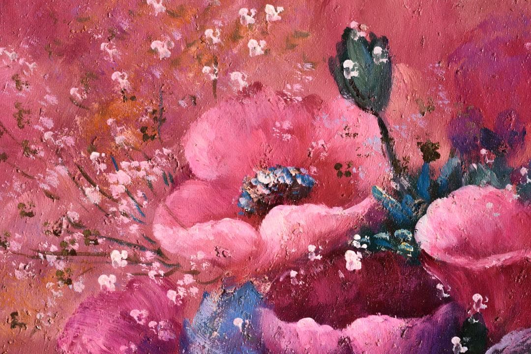 ★未使用高級ゴールド額付★手書き油絵★外寸約690×615mm 玄関やリビングに