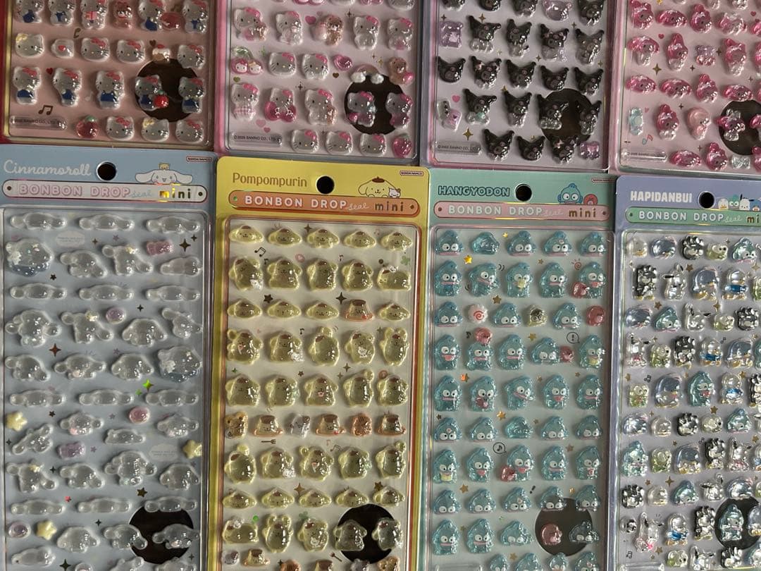 【正規品 未開封】ボンボンドロップシール サンリオミニ 8種 コンプリート