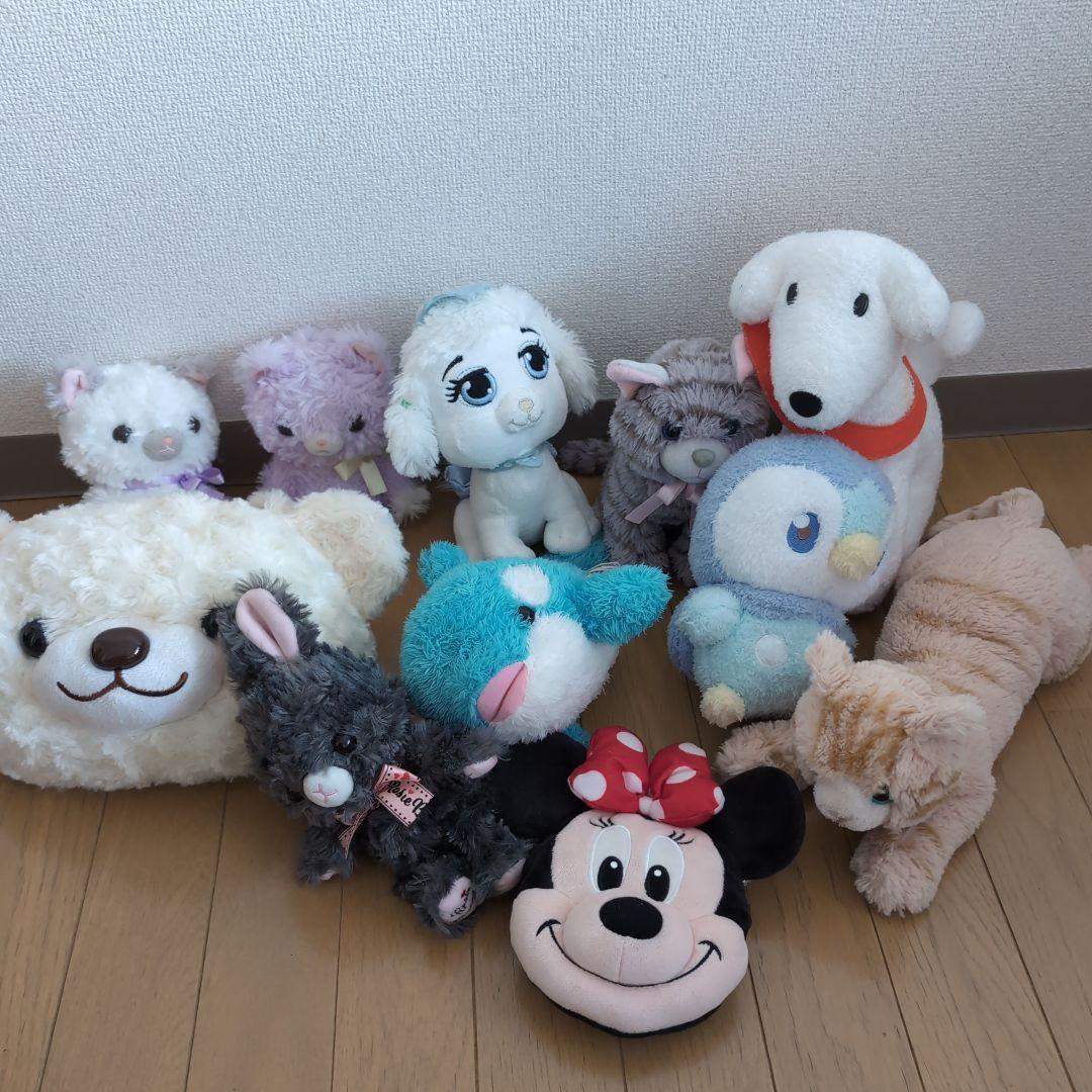 ぬいぐるみセット さまざまな動物 11体