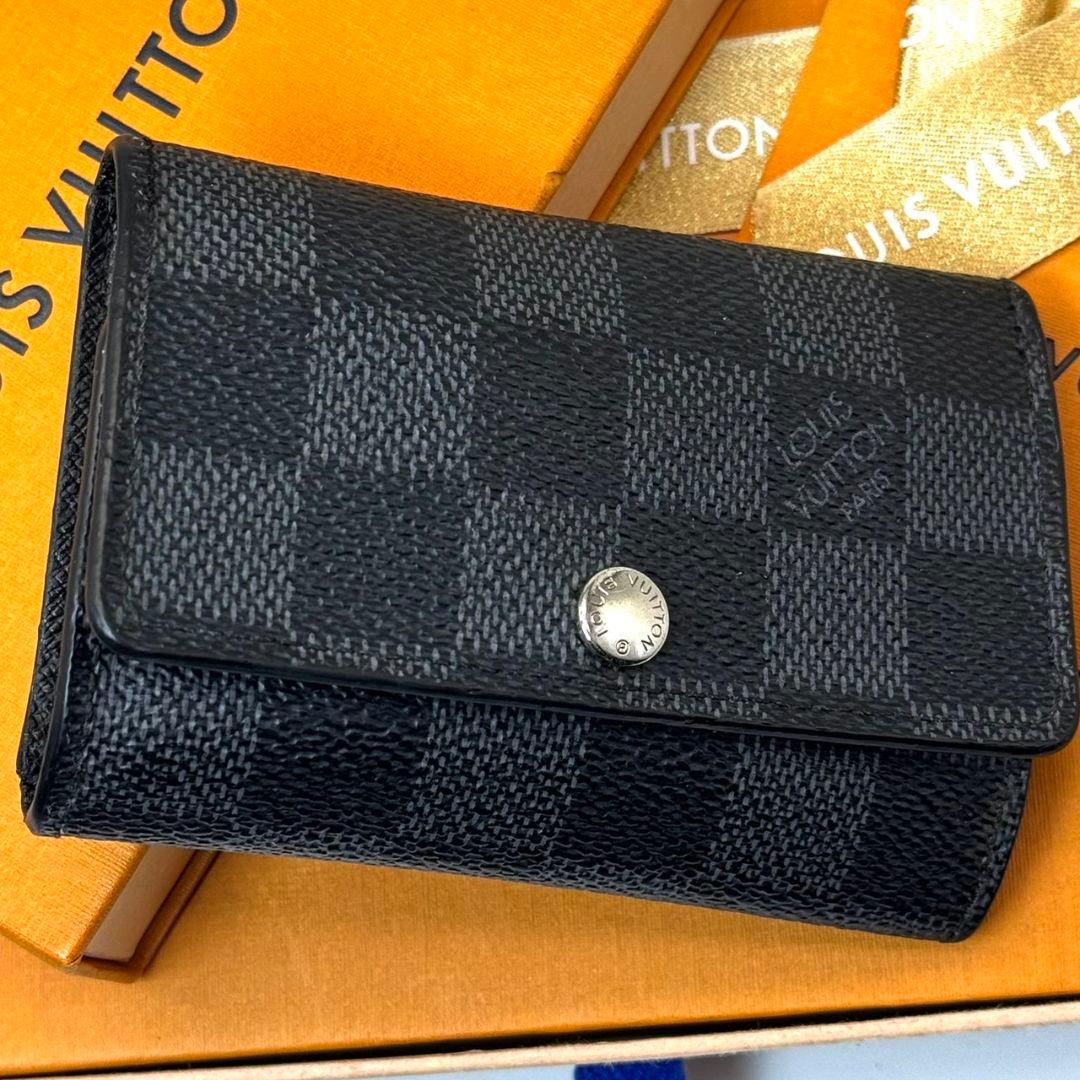 ルイヴィトン ダミエグラフィット ミュルティクレ6 キーケース 6連 鍵 黒