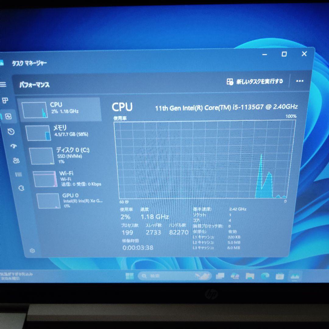 良品 ProBook 430 G8 爆速 11世代 i5 メモリ16GB 512