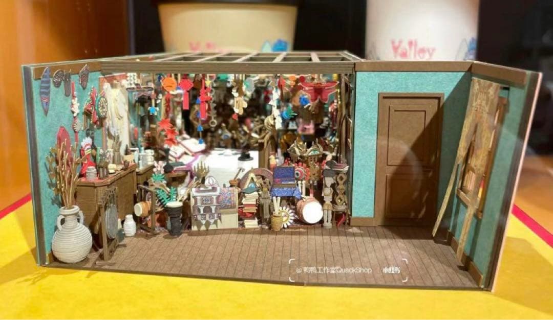 ジブリパーク　限定　ミニチュア　みにちゅあーとキット　ハウルの城　寝室　新品