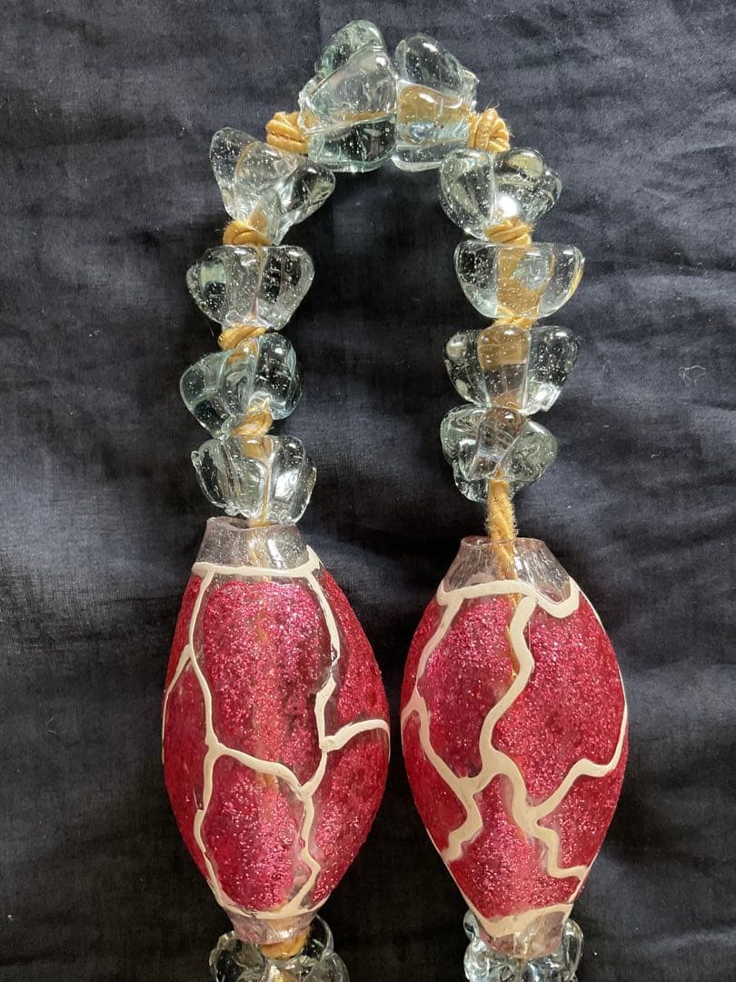 ヴィンテージ！シリア「ガラスサンキャッチャー」大きな首飾