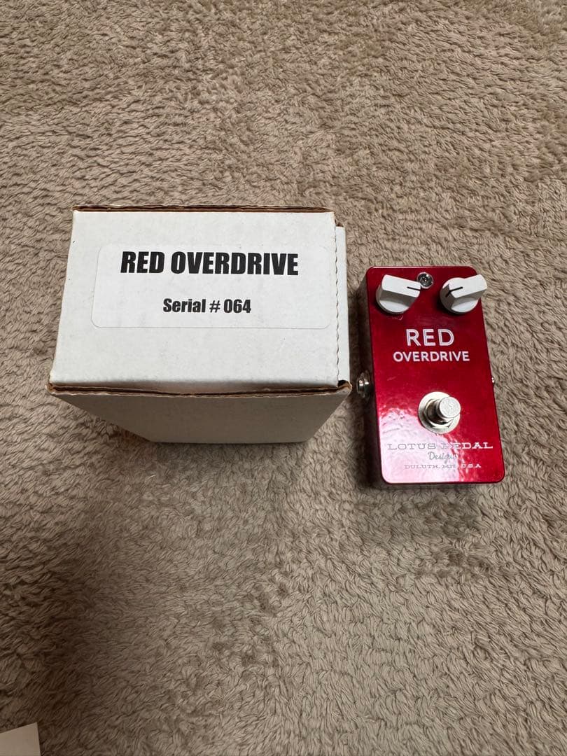 LOTUS PEDAL RED OVERDRIVE オーバードライブ