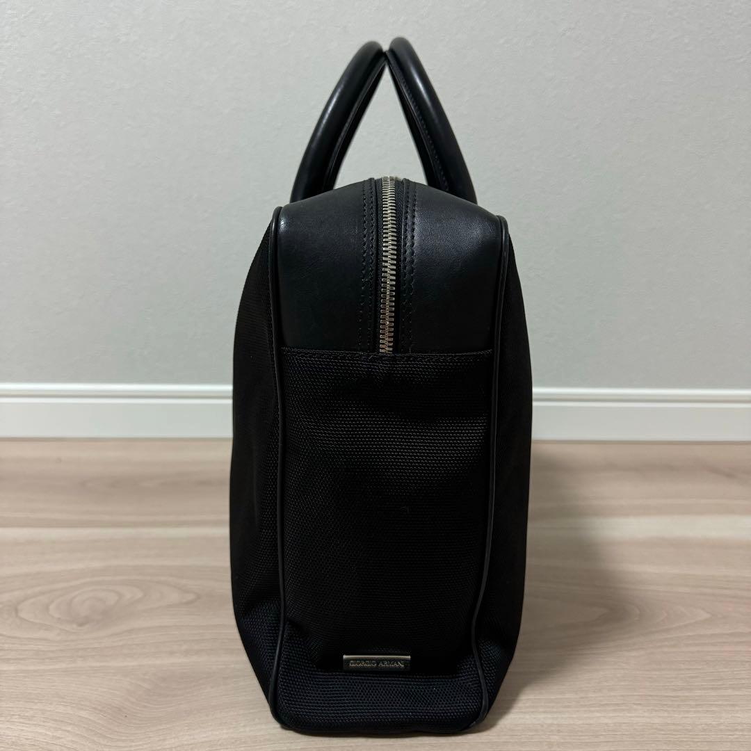 高級感 ジョルジオアルマーニ ビジネスバッグ 黒 A4 PC収納可 南京錠