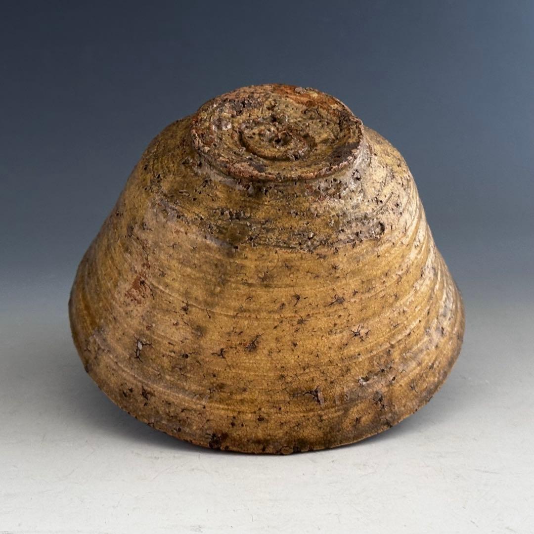 茶道具　古楽山　伊羅保　茶碗　初代　長岡住右衛門　出雲焼　空権極箱　淡々斎書付