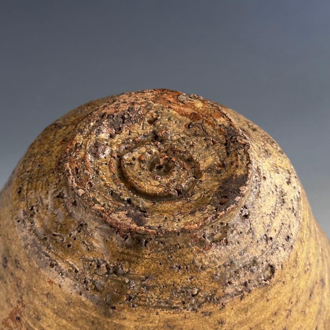 茶道具　古楽山　伊羅保　茶碗　初代　長岡住右衛門　出雲焼　空権極箱　淡々斎書付