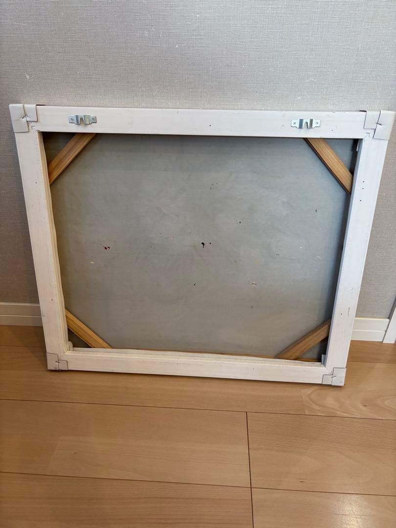 花瓶の花 油彩額縁 約50cm x 60cm