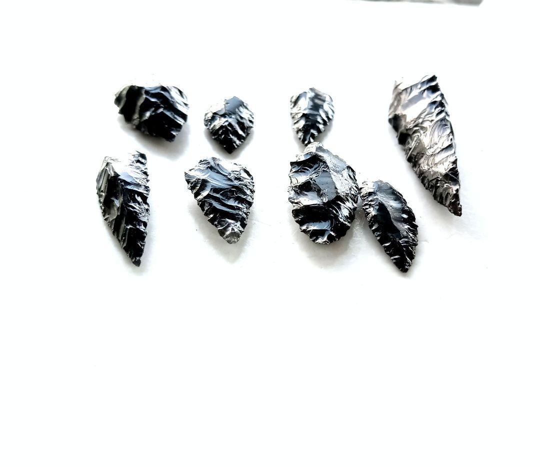 資料 ❑ 石器 サンプル セット 370s 黒曜石　❒ 模写